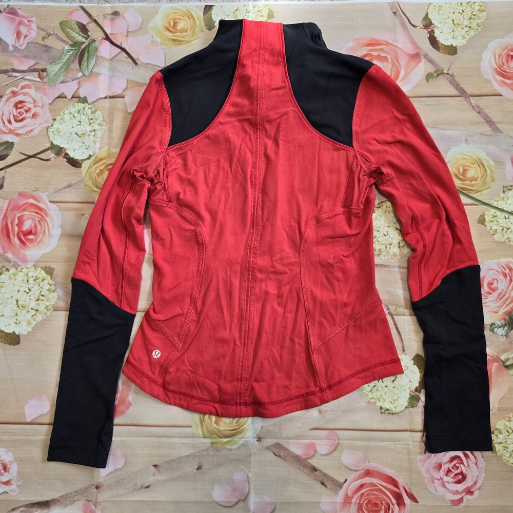 Lululemon red & black zip-up jacket